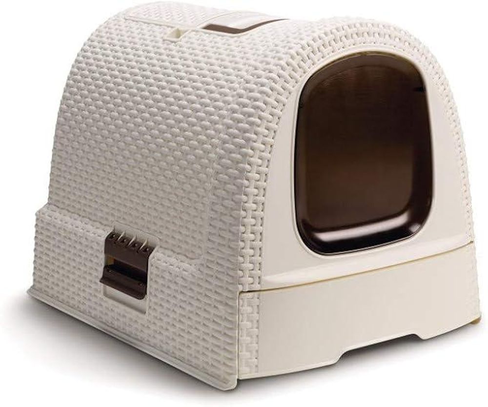Curver Katzentoilette 51x38,5x39,5 cm Weiß 400462