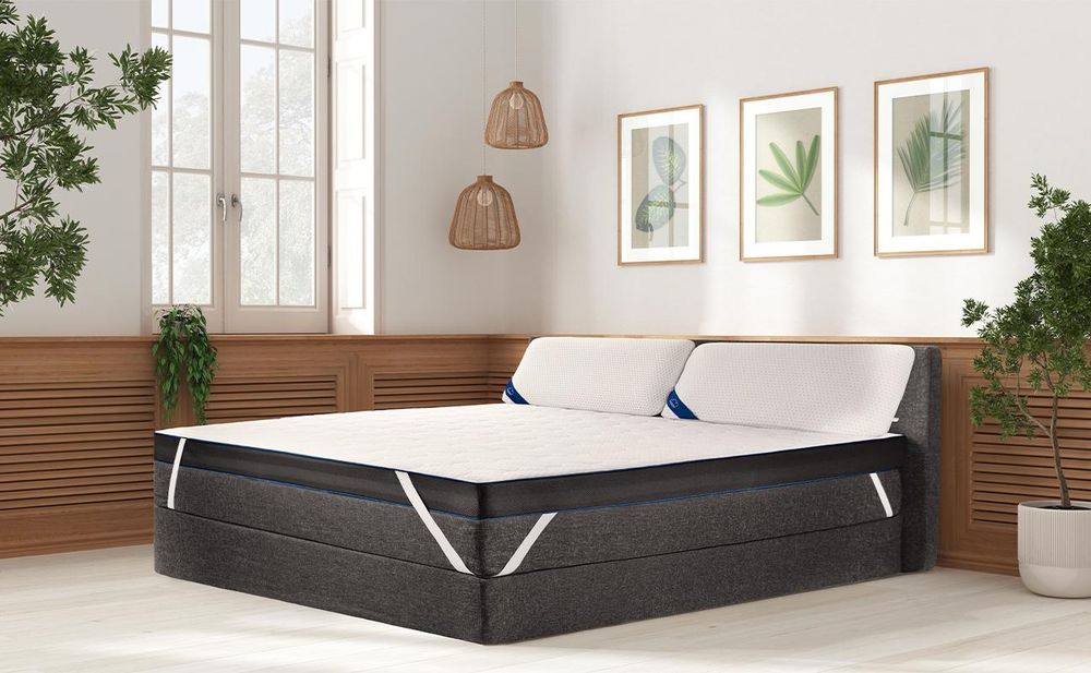 Genius eazzzy Topper Royal Hybrid Größe 200 x 200 x 11 cm Höhe 11 cm, Matratzentopper mit Gel-Memory-Schaum, Federkern-Topper Temperaturregulieren