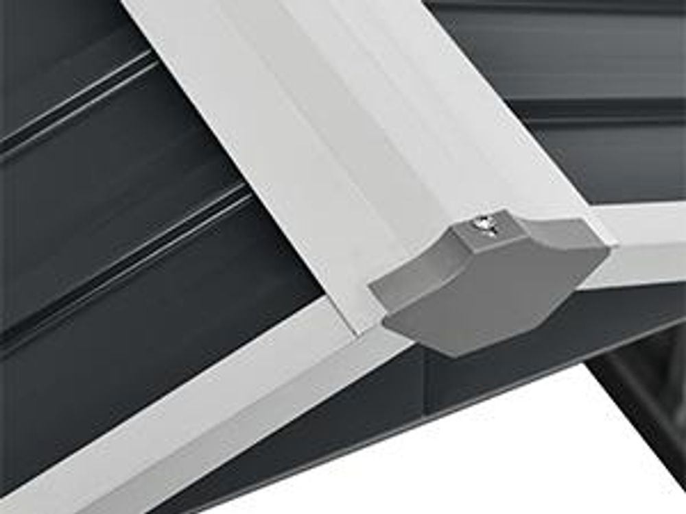 vidaXL Garage per tosaerba 92x97x63 cm Acciaio zincato Antracite