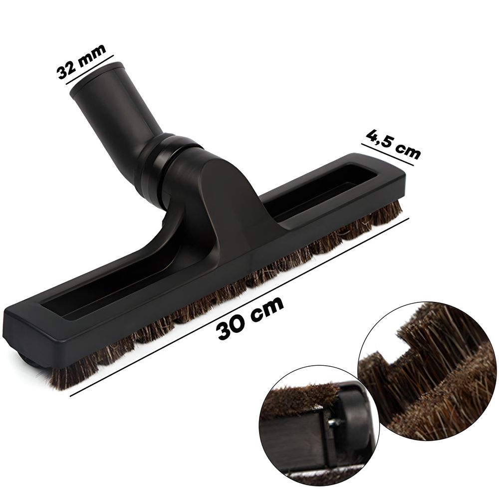 Universal Staubsauger Hartbodendüse 32mm Staubsaugeraufsätz für AEG Philips Dirt Devil Hartböden Parkett Laminat Fliesen Retoo