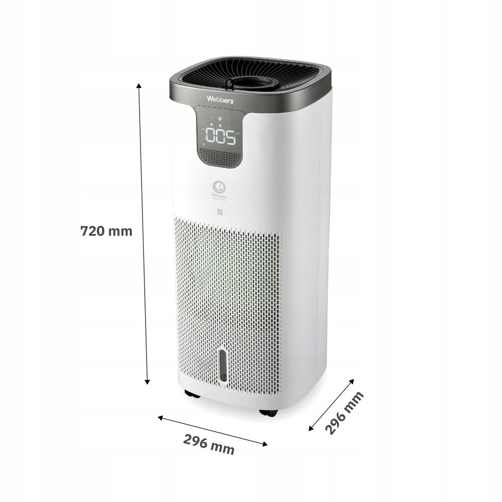 Technické parametry čističky Webber APEH11003 WIFI 45 W