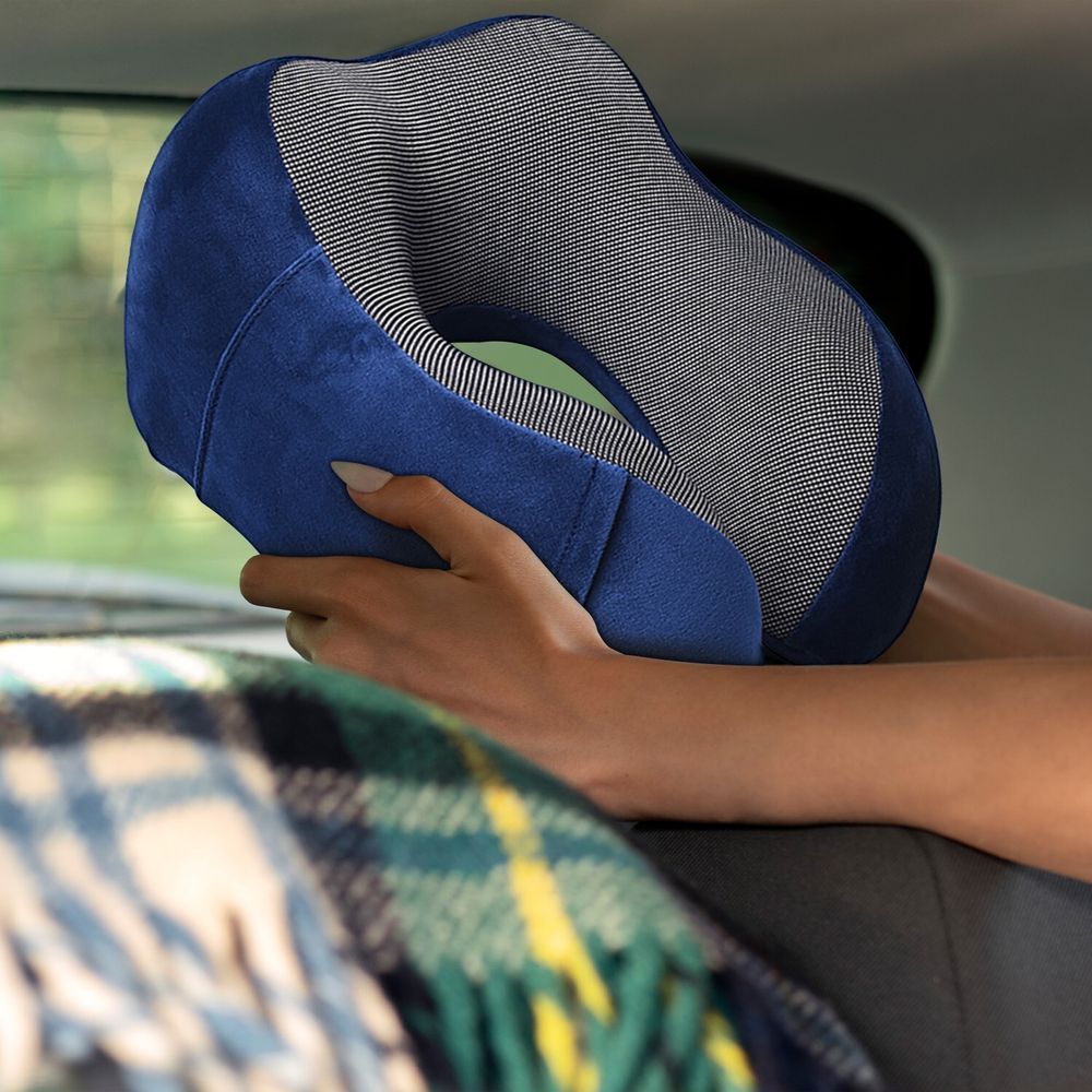 Nackenkissen, Nackenhörnchen, Kopfstütze, Schlafkissen, Memory Foam, Ergonomisch Gestaltetes Reisekissen, Reise Retoo
