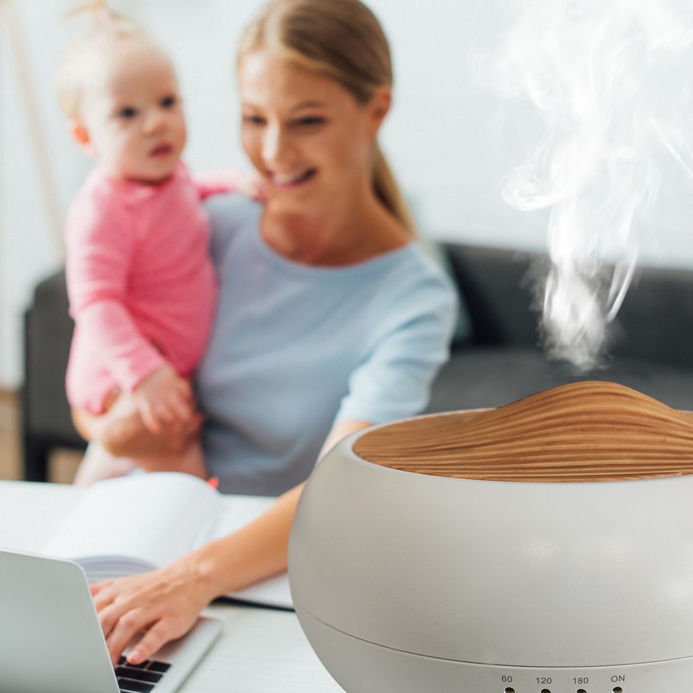 Luftbefeuchter Diffuser 250ml Aroma Ultraschall Aroma Diffuser für Duftöle Aromatherapie Öle Diffusor für Büro Spa Zuhause Yoga Schlafzimmer Retoo