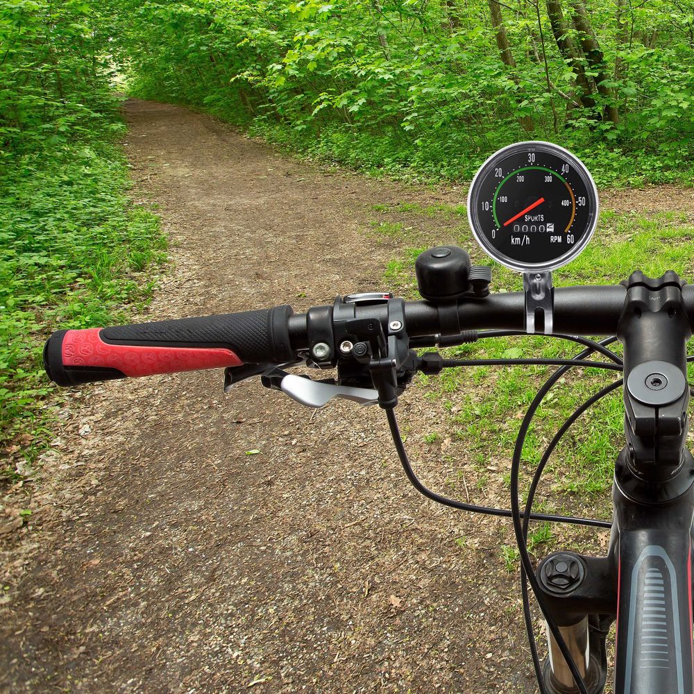 Fahrradcomputer Analog Display Fahrrad Mechanische Computer Fahrradtacho 2 Funktionen Radcomputer Tachometer Wasserdichter Sport Kinder E-Bike Retoo