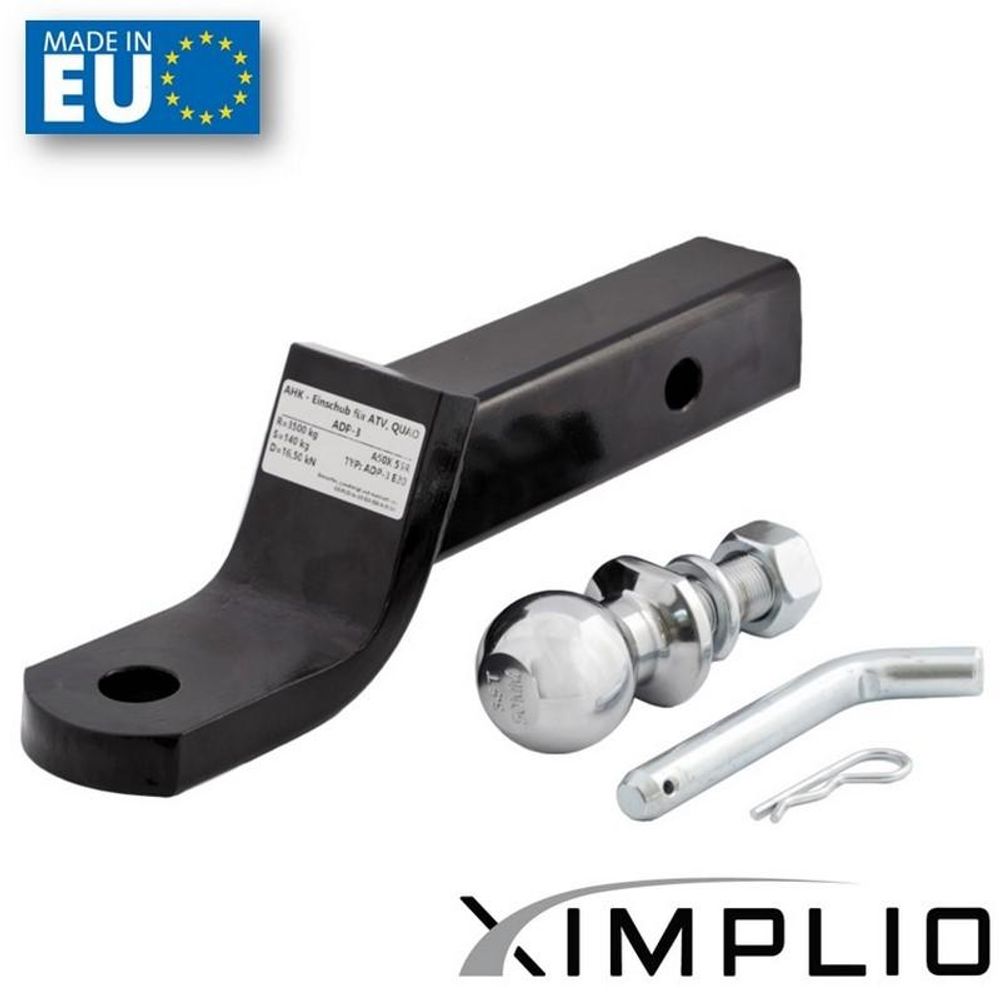Anhängerkupplung Einschub Adapter +15mm für 2 Zoll Receiver für Linhai UTV 700