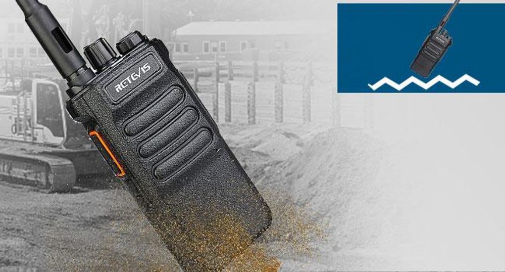 Retevis RT86 Hochleistungs Walkie Talkie, Funkgerät mit großer Reichweite, 2600 mAh, Bildschirm, Robust, Notfallalarm, Hochleistungs, für Industrie