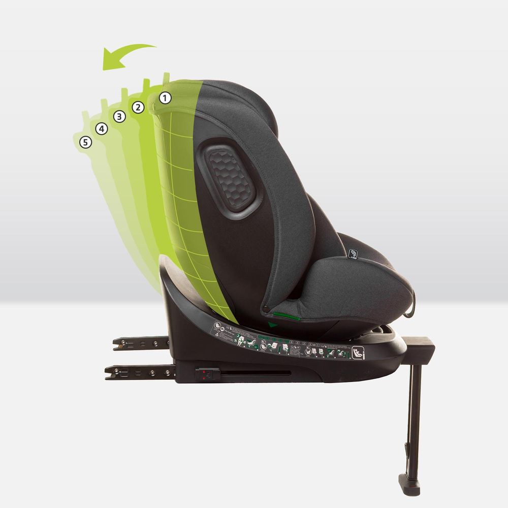4Baby Enzo-Fix Graphit 40-150 cm 360° i-Size Autostuhl