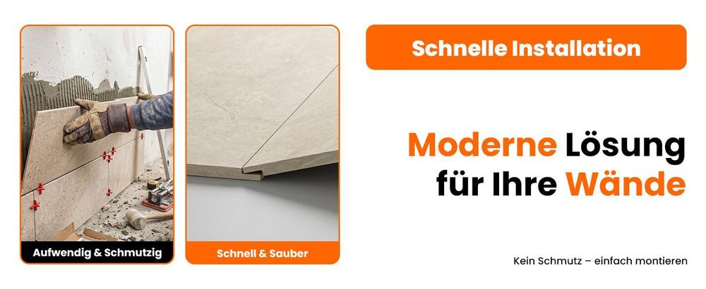 IZODEKOR SPC Wandpaneele 60x120 cm – Wasserdichte Wandverkleidung für Bad, Dusche & Küche – Carrara Marmor