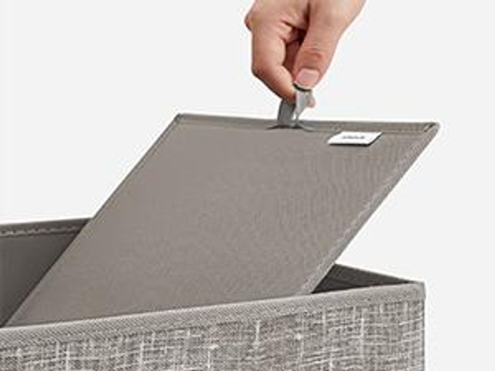 SONGMICS Ordnungsboxen, 6er Set, aus Vliesstoff mit Griff, 30 x 30 x 30 cm, Organizer Box, für Würfelregal, Faltbox, taupe