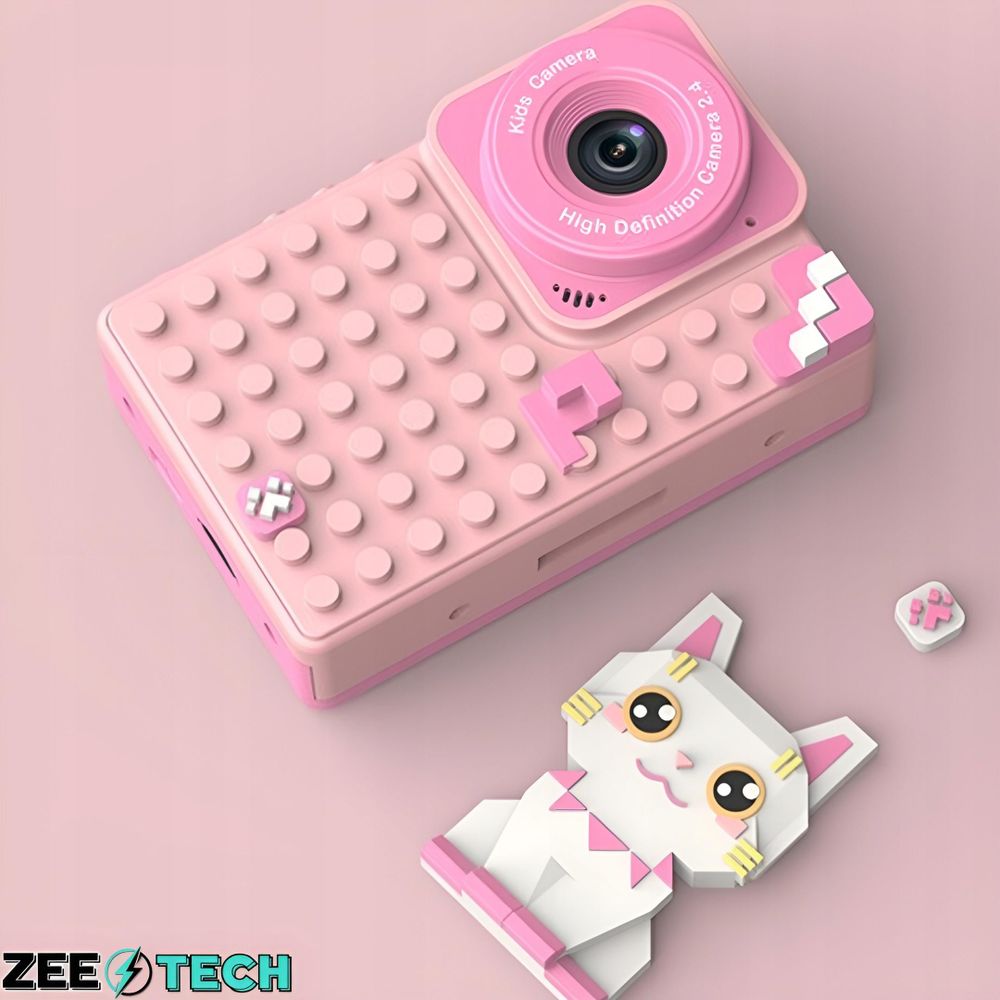 Digitale Kinderkamera 40Mp Selfie-Kamera Spiele + 32Gb Karte
