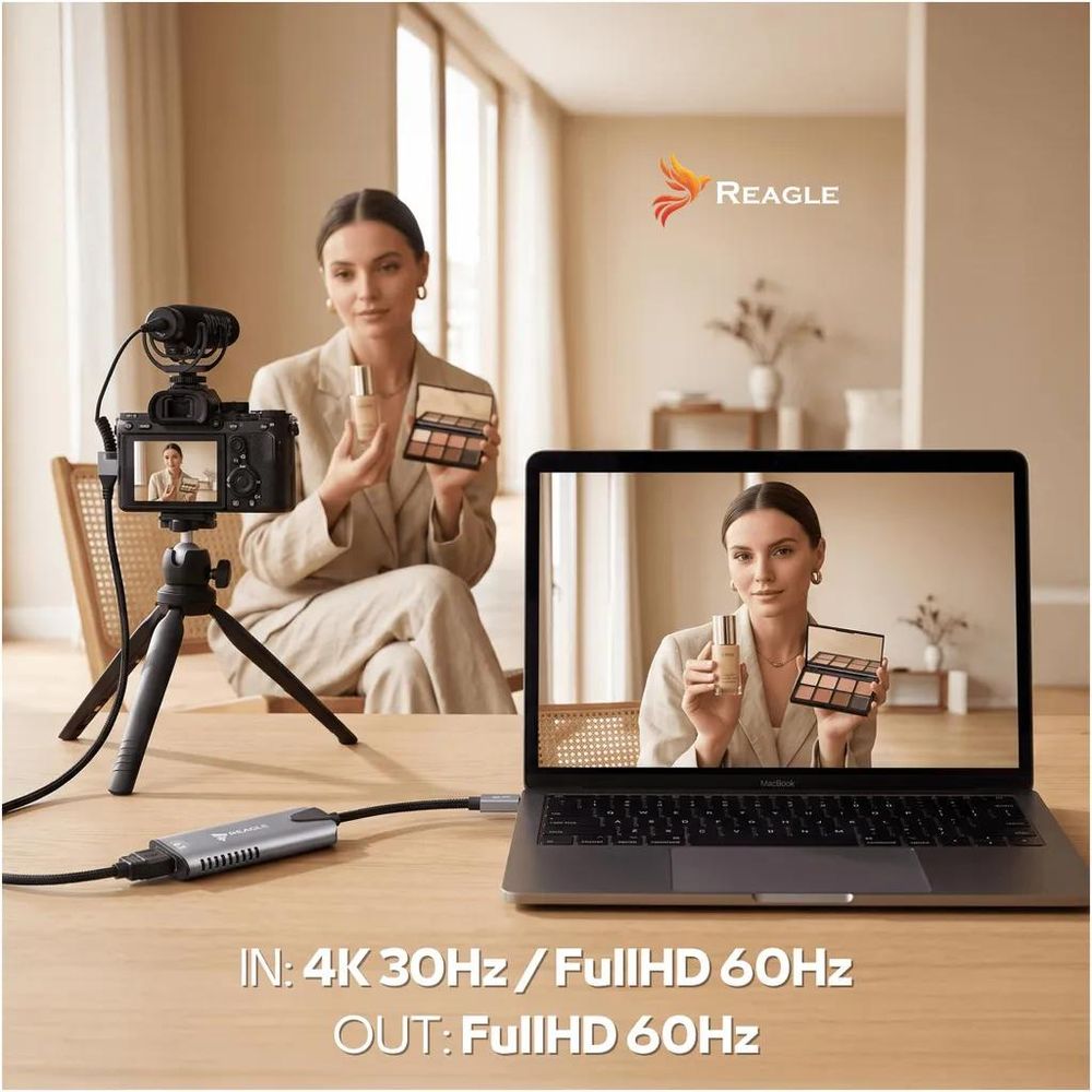 Reagle RYVC3AC – Full-HD-Aufnahme und Streaming aus 4K-HDMI-Signalen