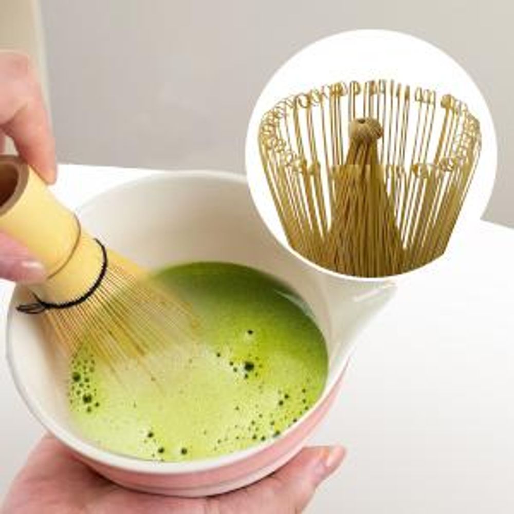 Matcha Set, Matcha Teezeremonie Set, Matcha Schneebesen, Keramik Schale, Teelöffel, Bambus Matcha Besen, Traditionelles Teezeremonie Set