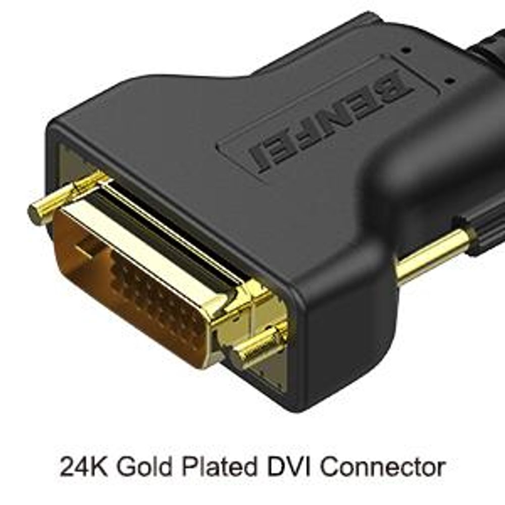 BENFEI Kabeladapter HDMI auf DVI Adapter Kabel Bidirektional 1080p