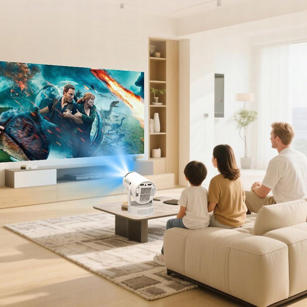 Prenosný miniprojektor, projektor, Full HD, Bluetooth, batéria, zenwire