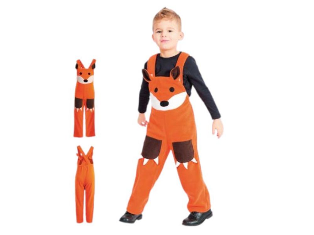 Tierkostüm Bär für Kinder Latzhose Waldtier Karneval Verkleidung Spielhose Kostüm Kinderkostüm Teddy (98)