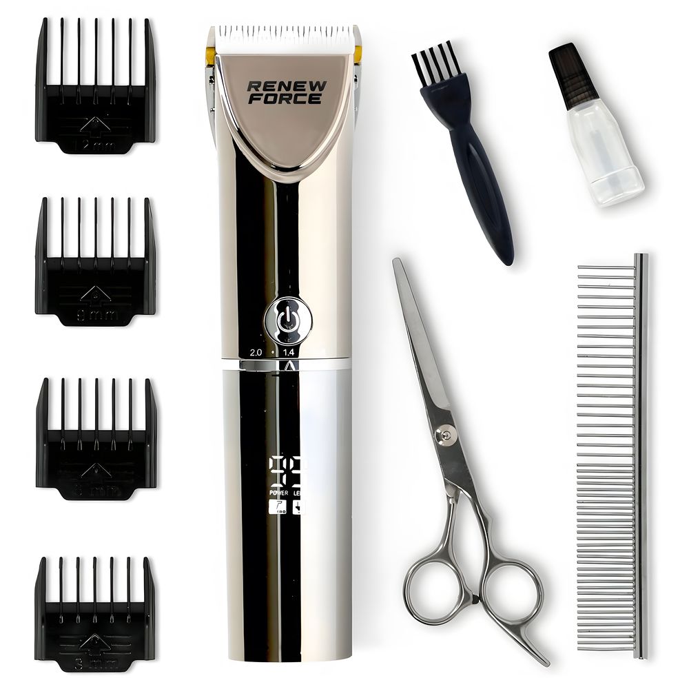 Fellscheren, 5 Feineinstellstufen Tier-Haarschneider, 12 Teiliges Hundeschermaschine-Set, 4 Grenzkämmen Schermaschine, Retoo