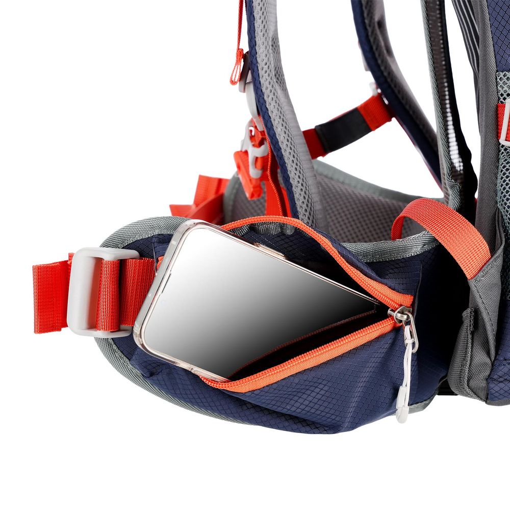 Nils Camp NC1993 Trekkingrucksack Northlake 30+10L dunkelblau Air-Flow-System wasserabweisend mit Regenschutz