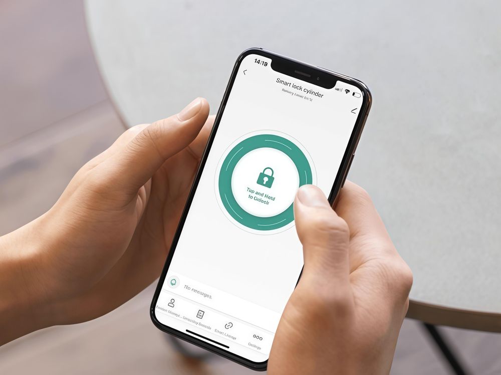 Smartlock Schließzylinder 60-90mm, Elektrisches Türschloss Haustür, Schloss mit Fingerabdruck, PIN, RFID, Tuya App & Notschlüssel