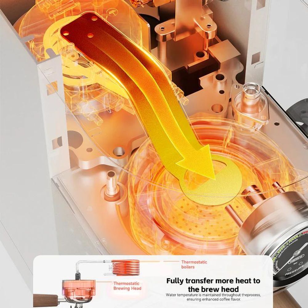 HalloBREW H13 Dual-Boiler Espressomaschine mit PID-Steuerung & Touchscreen