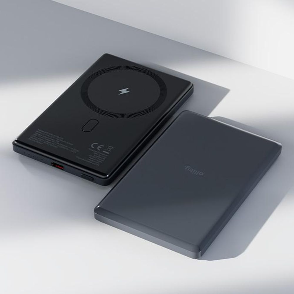 Allity Powerbank Wireless APB-300 PD QC 20W 5000 mAh Grau Magnetisch