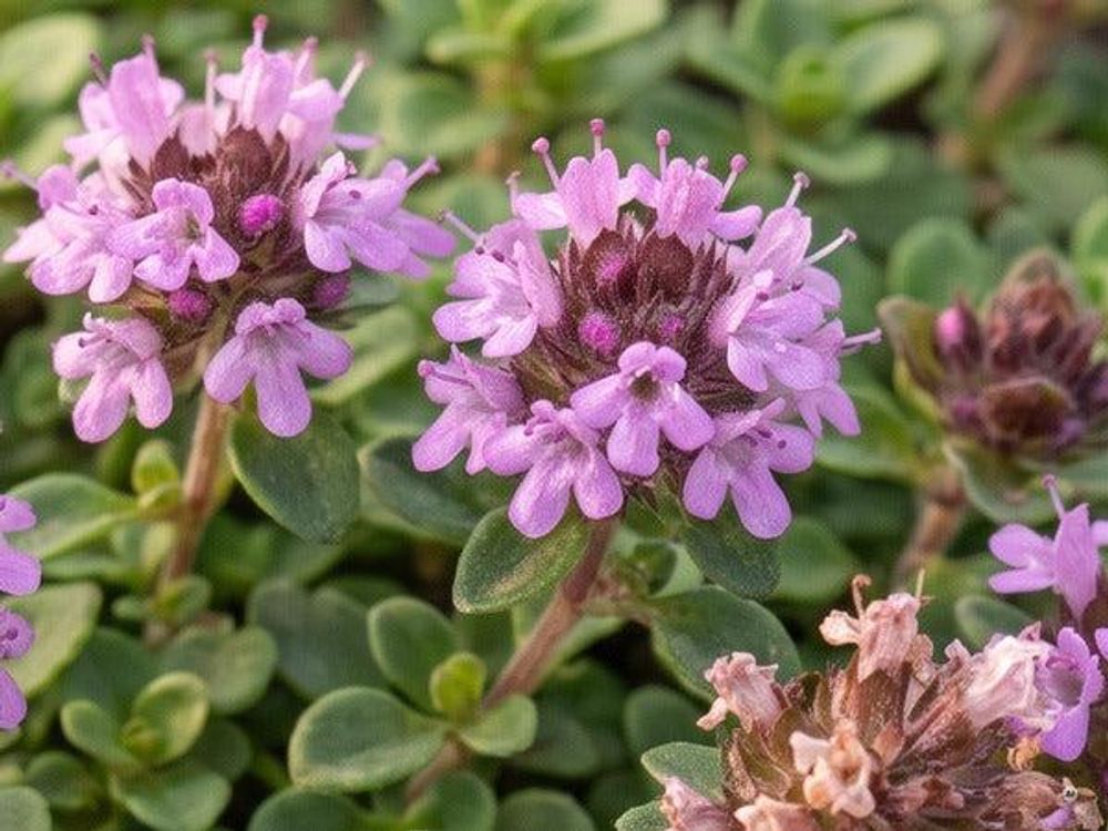 Kleine lila-rosa Blütenköpfchen