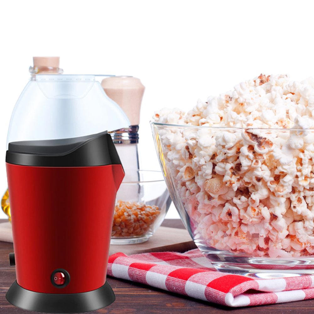 Popcornmaschine Popcorn Maker Ohne Fett Öl Heißluft Gesunder Snack Fettfrei Ölfrei Popkorn Zuhause Küchen Gadget Pop Mais Popcorn Maschine 1500W Retoo