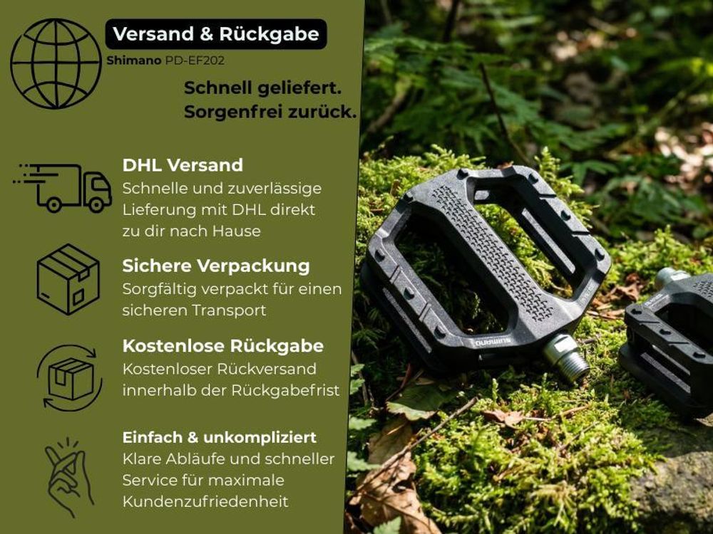 Shimano PD-EF102, Komposite, Schwarz, Orange, 2 Stück(e)
