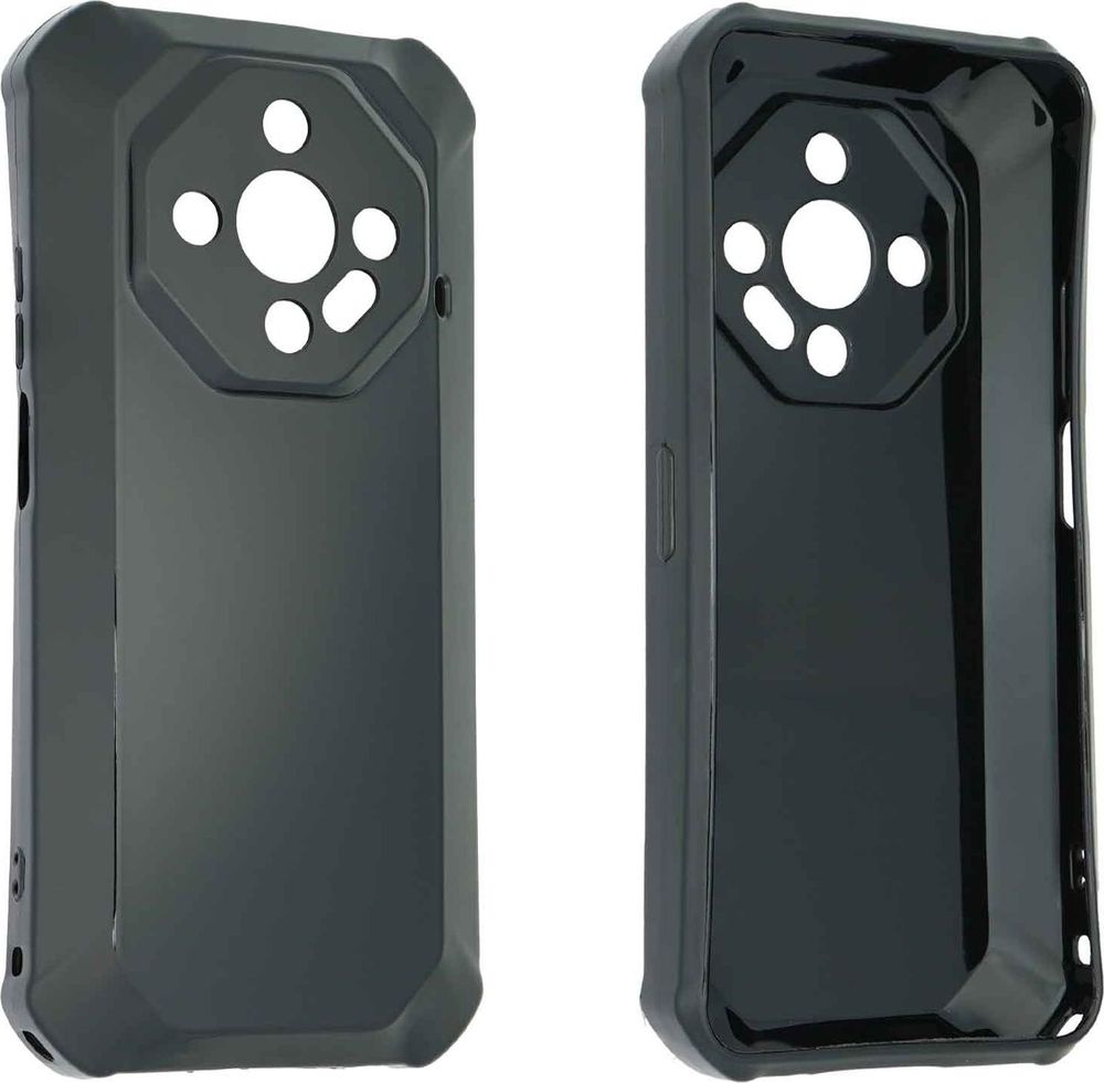 caseroxx Schutz-Hülle TPU-Hülle kompatibel mit Ulefone Armor X16 Pro, Gummi Handy Tasche schwarz