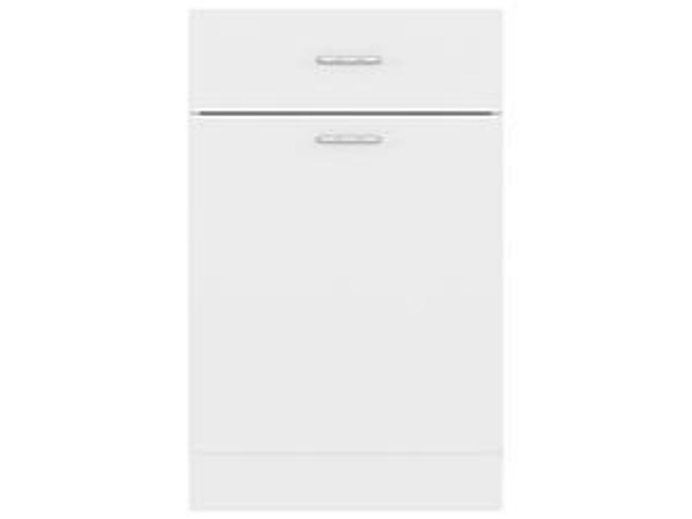 vidaXL Schubunterschrank Lyon Weiß 50x46x81,5 cm Holzwerkstoff