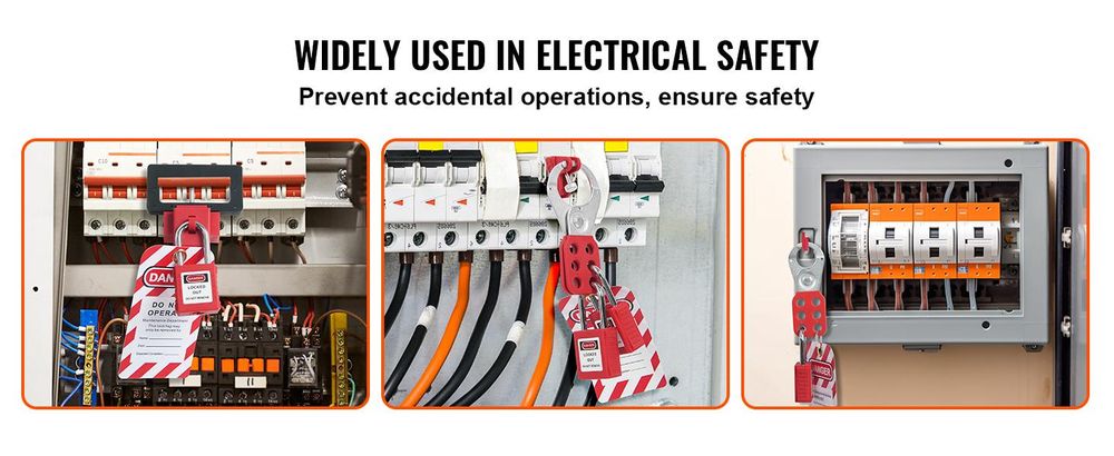 VEVOR 58 PCS Lockout-Tagout-Kits, Elektrische Sicherheit Loto-Kit Enthält Vorhängeschlösser, Lockout-Station, Haspe, Etiketten & Kabelbinder, Lockout-Tagout-Sicherheitswerkzeuge für Industrie, Elektrizität, Maschinen, 59 Stück