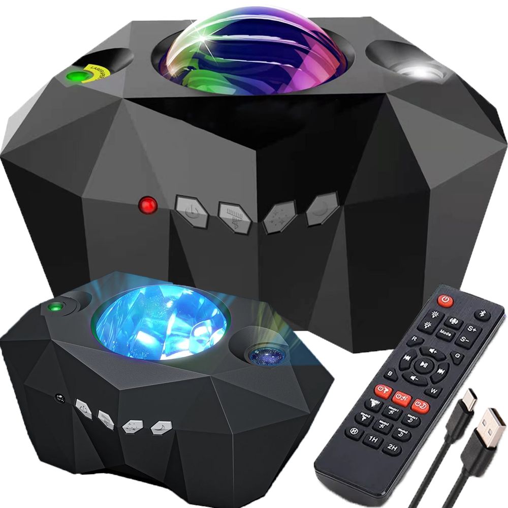 Sternenhimmel Projektor LED Lampe Musik Lautsprecher Speaker Fernbedienung Galaxy Atmosphäre Lampe Sternenlicht Schlafzimmer Kinderzimmer Kinder Retoo