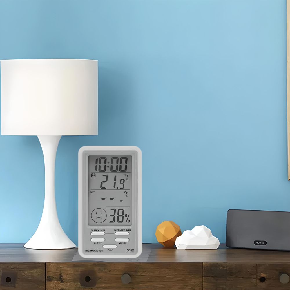 Thermometer Hygrometer Digital mit LCD Sensor Temperatur Thermo-Hygrometer Luftfeuchtigkeit Raumthermometer Babyzimmer Wohnzimmer Büro Kühlschrank Retoo
