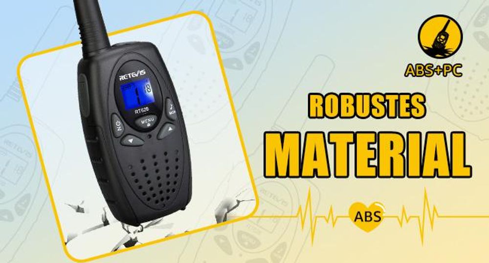 Retevis RT628 Walkie Talkie Kinder, 8 Kanäle VOX LCD Display, Spielzeug, Geschenke für Kinder, für Jungen und Mädchen im 4–12 Jahren Camping