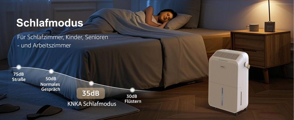 CMYbabee Luftentfeuchter 16 L/Tag, leise & energiesparend, mit Schlafmodus, Kindersicherung & Überlaufschutz, ideal für 110 m³ Räume, Wohnung & Keller