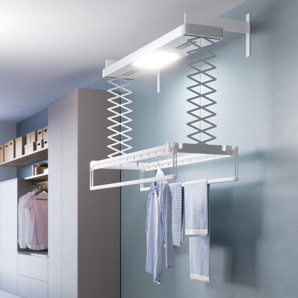 Elektrický hliníkový nástěnný kůň na prádlo, 160 cm - Foxydry PRO