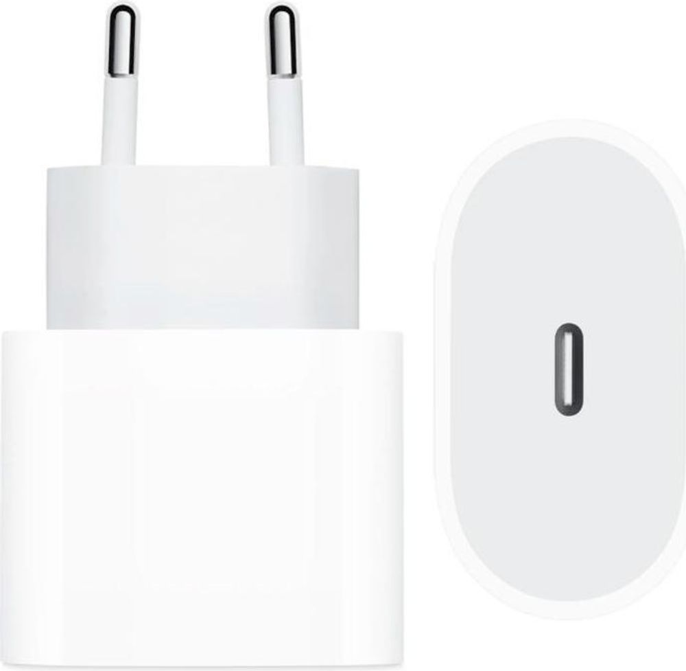USB-C Power Adapter Ladegerät 20 W Netzteil Ladestecker weiß für iPhone iPad