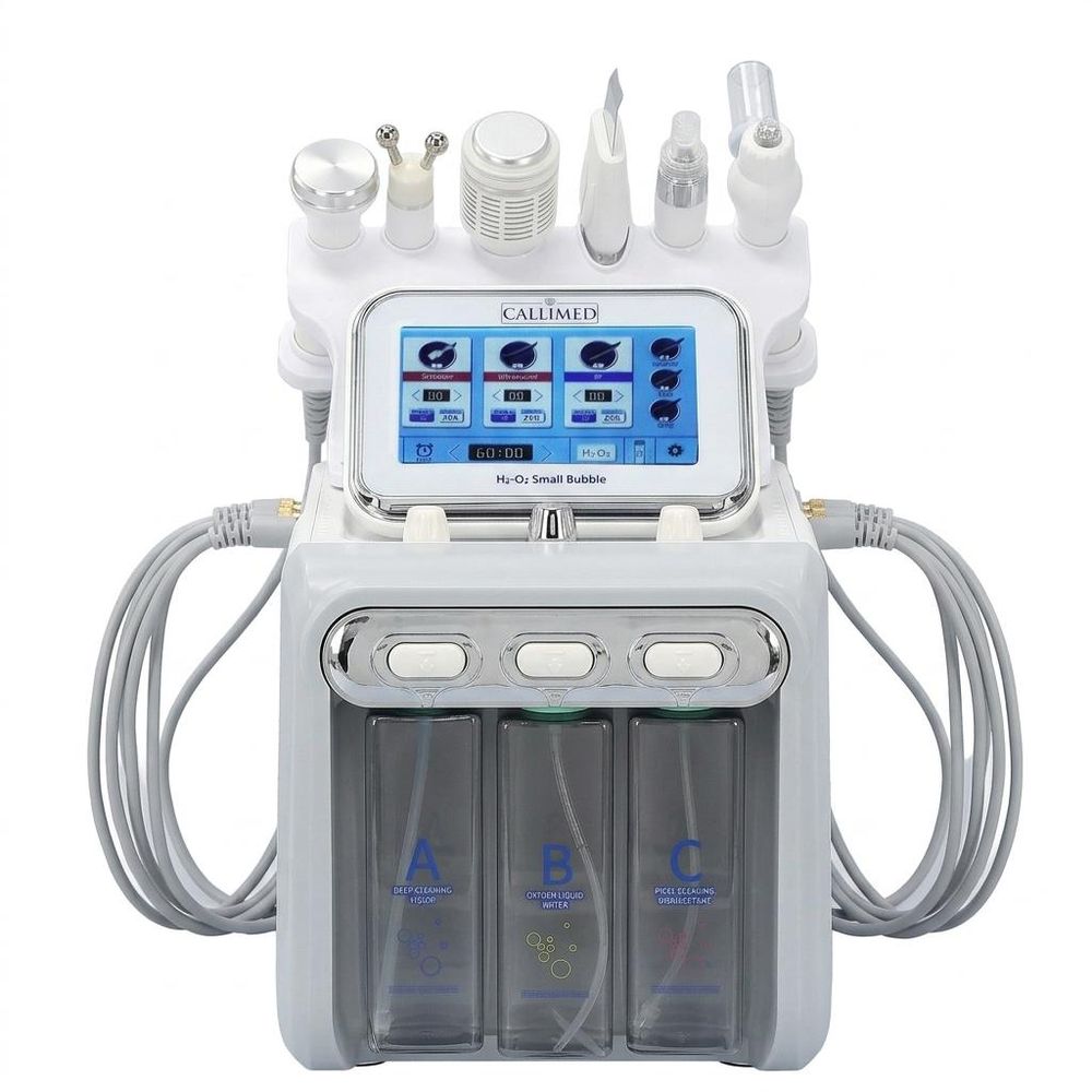 Hydradermabrasion 6 en 1 Nettoyage à l'Hydrogène et Infusion d'Oxygène - Appareil de Soin du Visage
