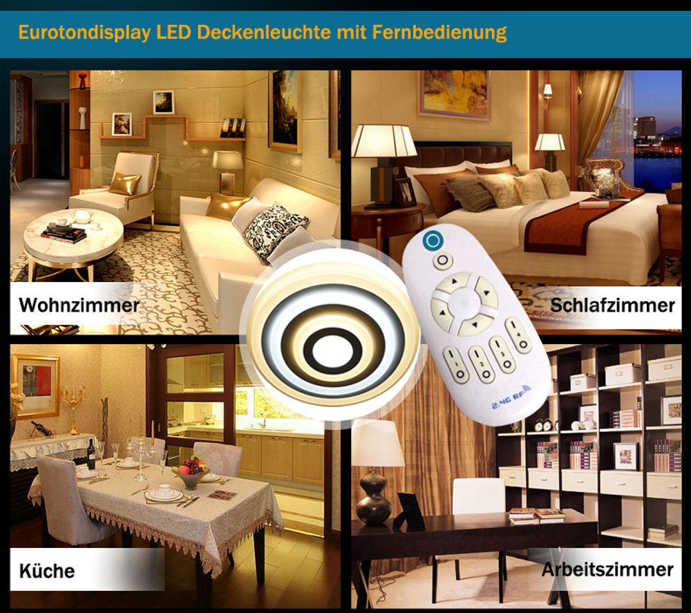 Eurotondisplay LED Deckenleuchte