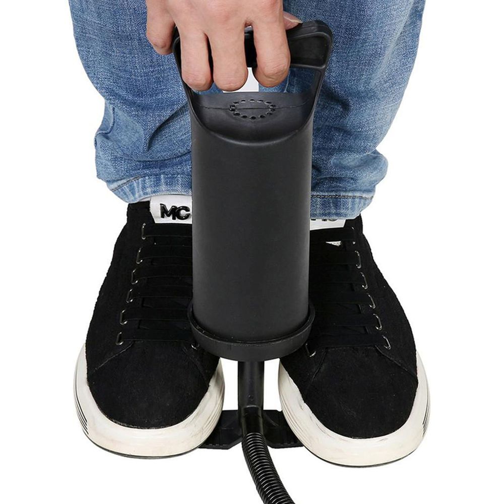 Luftpumpe für Luftmatratze Handluftpumpe Doppelhubkolbenpumpe Matratzenpumpe 2 Düsenaufsätze Hand Pumpe 2X 1,2 Liter Pumpleistung Doppelhubpumpe Retoo