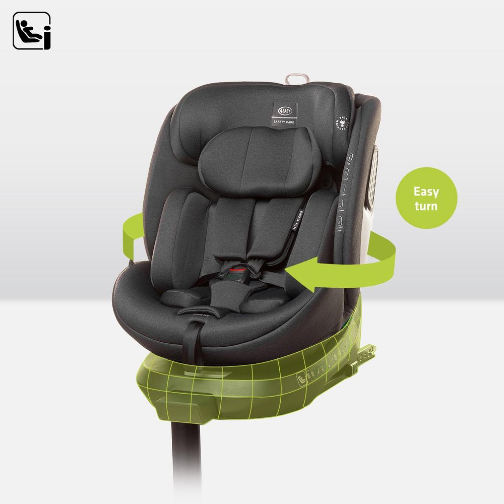 4Baby Enzo-Fix Graphit 40-150 cm 360° i-Size Autostuhl