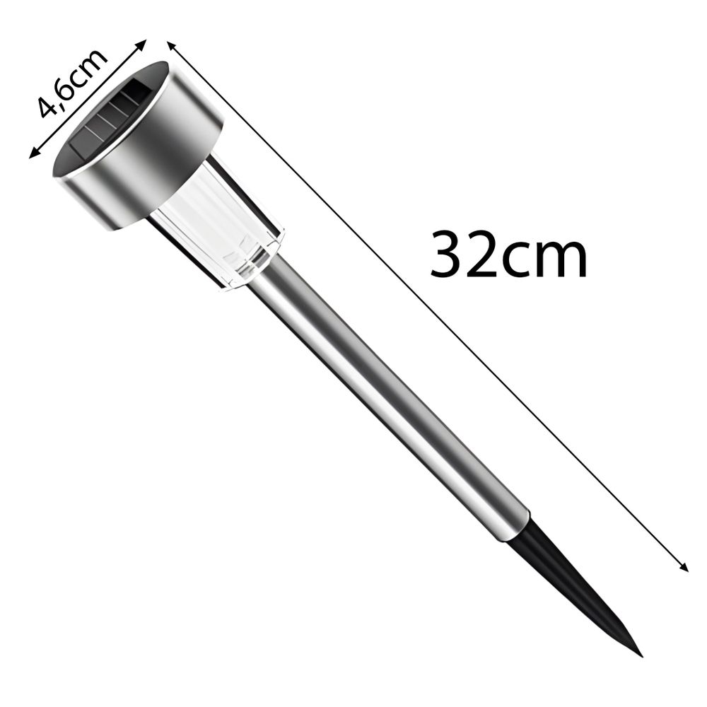 Solarlampen für Außen aus Edelstahl 12-tlg, LED Solarleuchte, Bodeneinbaustrahler Solar Bodenleuchte, Bodenlampe, Wetterfest, Kaltweiß Retoo
