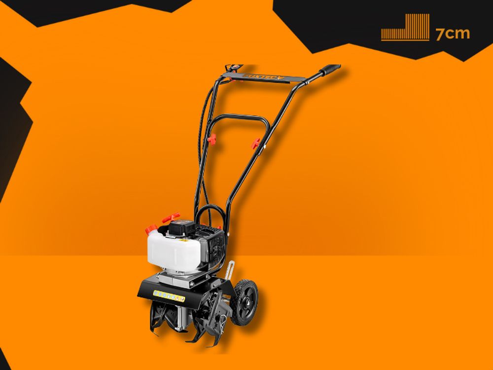 FUXTEC Ackerfräse FX-AF152 -  2 Takt Motor |23 cm Breite | 51,6 ccm |Frästiefe 70mm |14kg