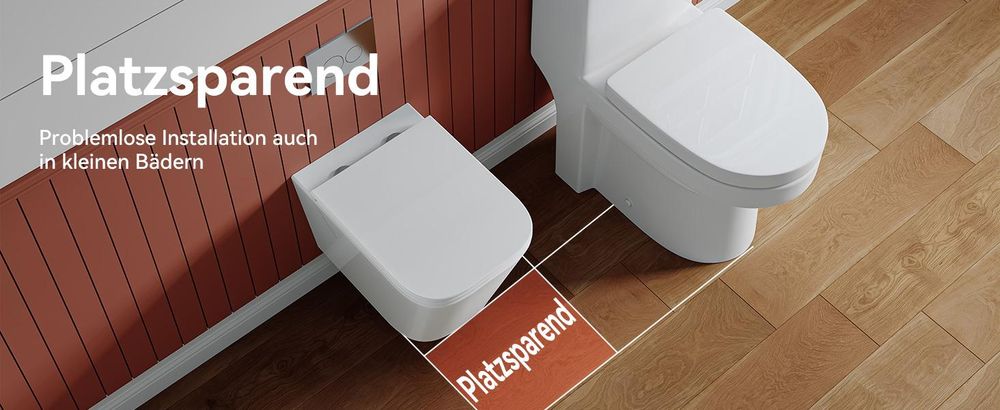 Wandhängend WC Toilette