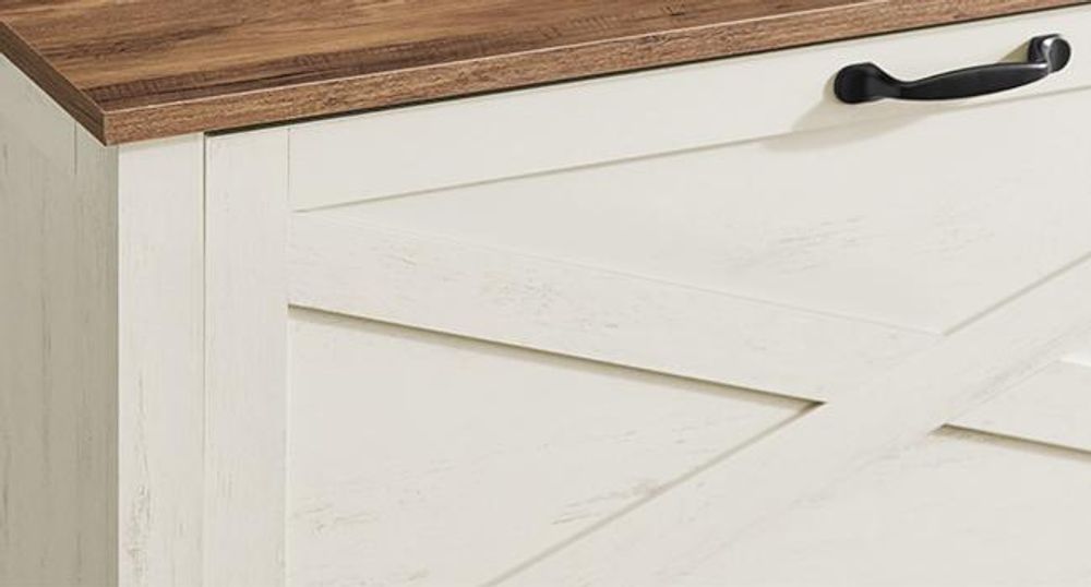 VASAGLE LIRY Kollektion - Schuhschrank 3 Klappen, Schuhkipper, freistehendes schmales Schuhregal