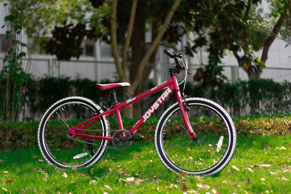 JOYSTAR 20 Zoll Kinderfahrrad für Jungen & Mädchen im Alter von 7-12 Jahren Hardtail Mountainbike für Kinder mit 1-Gang, Weiß