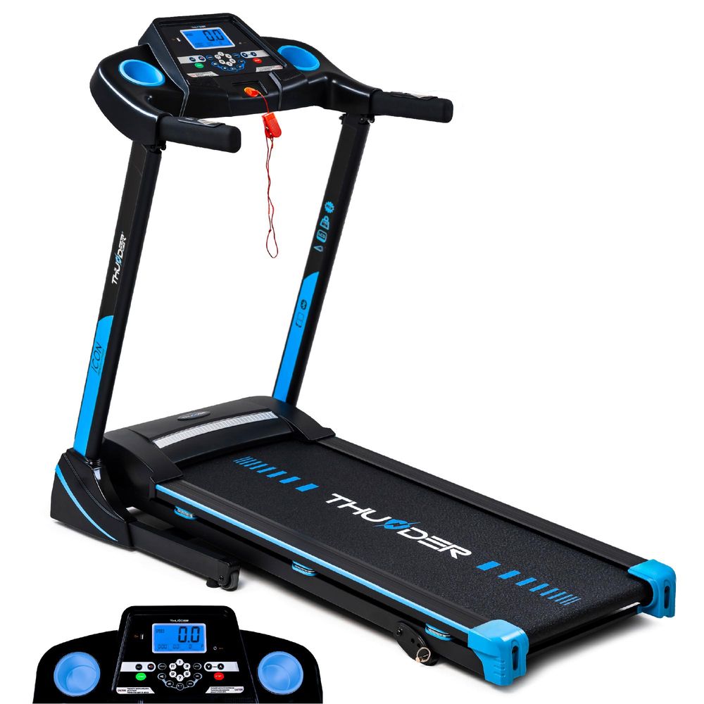 Laufband Thunder ICON BLUE 115x42cm 17km/h FitShow klappbar Bluetooth