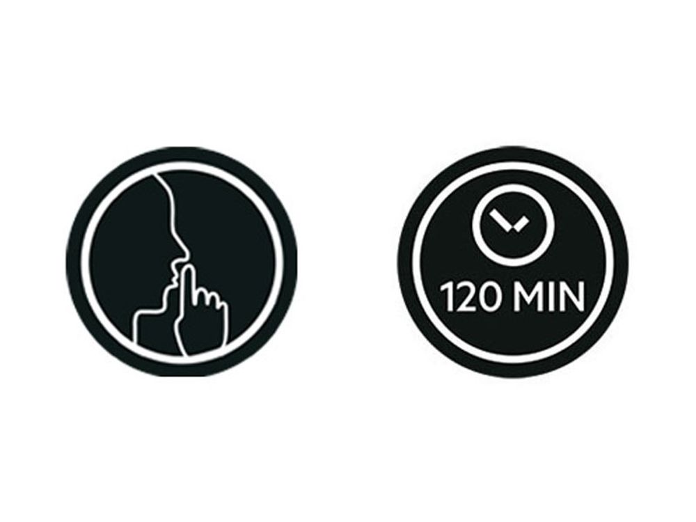 Leiser Betrieb - 120-Minuten Kurzzeittimer