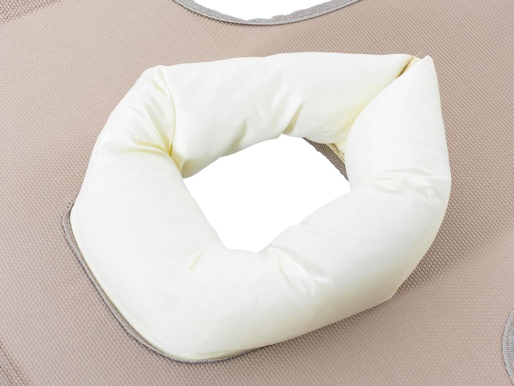 Avestar klappbare Textilene Gartenliege, Liegestuhl, 5-fach verstellbarer Sonnenliege mit Gesichtsöffnung, mit Kissen, Khaki