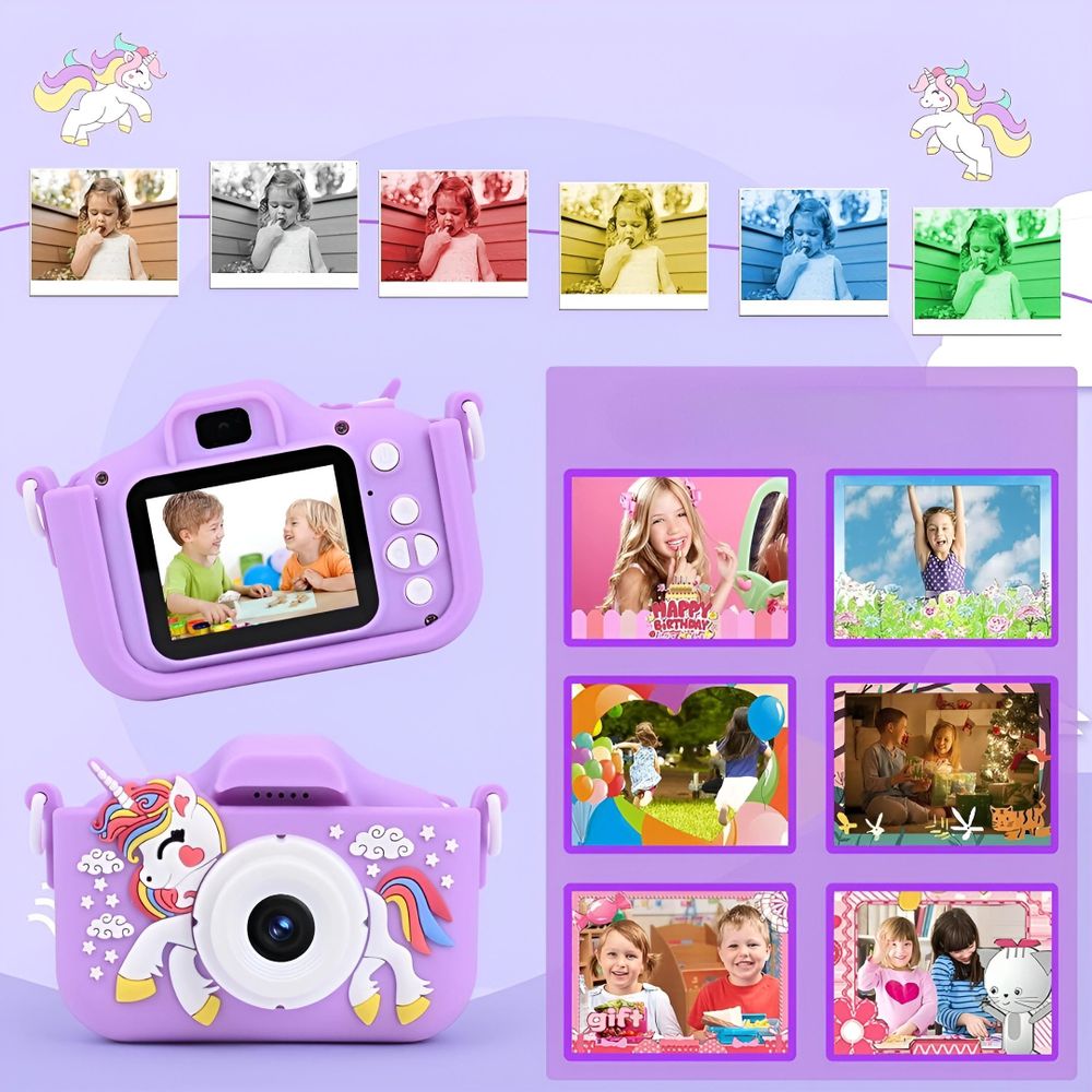 Digitale Fotokamera Für Kinder 40 Mp Kamera Spielzeug Spiele + 32Gb Karte
