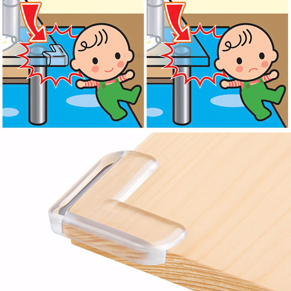 20 x Eckenschutz Baby Kantenschutz Selbstklebend Transparent Durchsichtiger Gummi Kindersicherung Tisch Möbel Eckenschutz für Kinder Baby Retoo